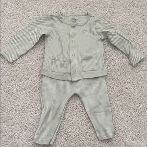 Carter's Green Striped Baby Top